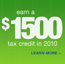 $1500 Garage Door Tax Credit for 2010
